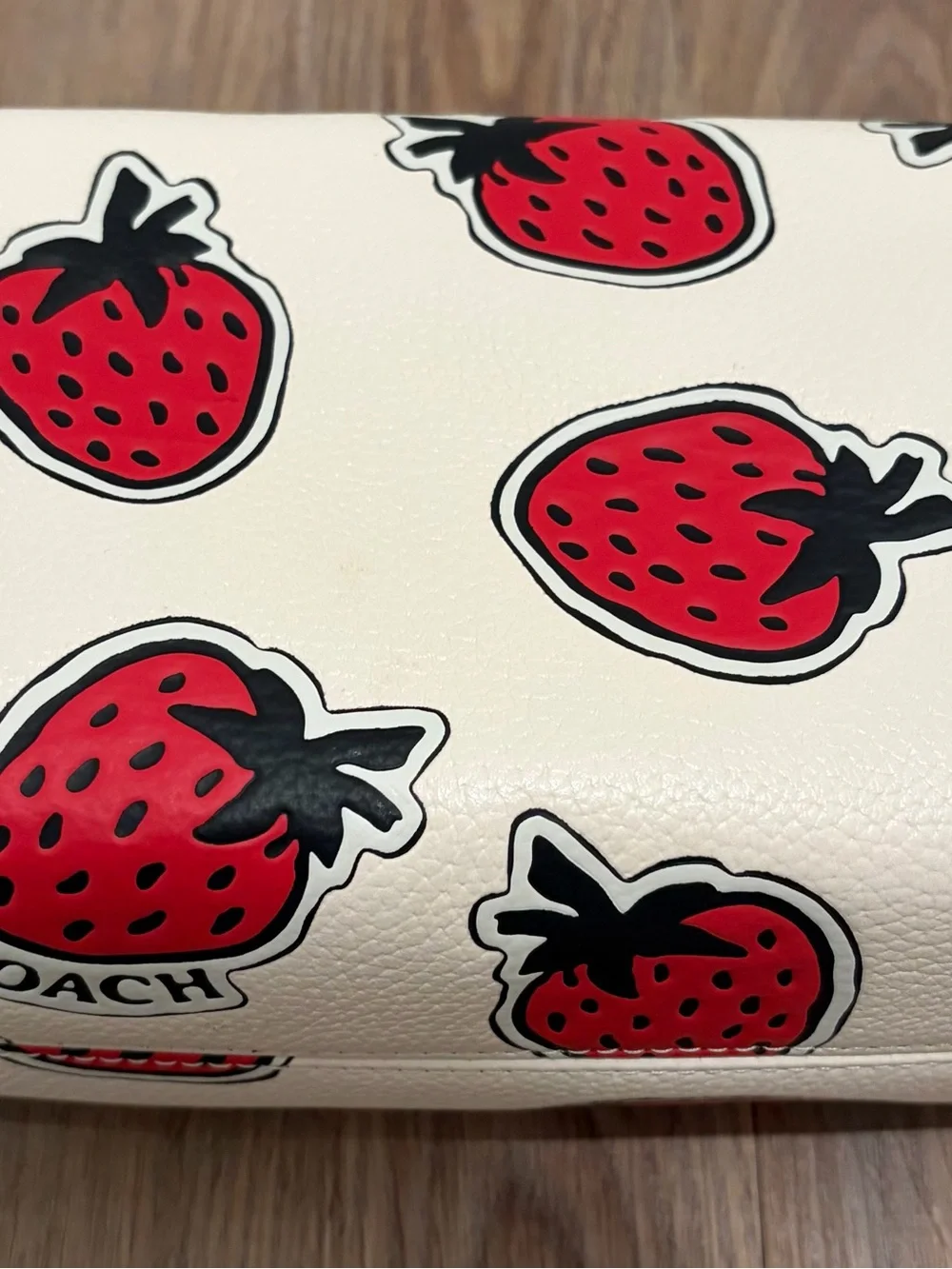 Coach Essential Cosmetic Pouch w/ Strawberry Print